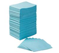 JMU Dental Bibs, Disposable 3 Ply Tissue Napkin Waterproof for Patient Bibs, Tatto Bibs, Tray Covers, 13" x 18" Blue, Pack of 125