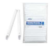 JMU Dental Evacuation Tips, 100Pcs HVE Disposable High Volume Suction Vented Aspirator, Rigid White