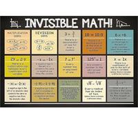 JMVLVLOA Mathematics Classroom Decor Invisible Math Metal Tin Sign Wall-Art for Middle and High School 8 X 12 in