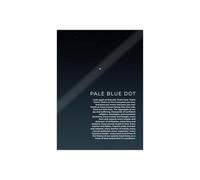 JMVLVLOA NASA Voyager 1 Pale Blue Dot Metal Sign Earth from 37 Billion Miles Solar System Portrait Carl Sagan Quote Science Wall-Art (8 X 12 in)