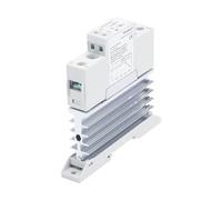 JMVLVLOA TRA48A25L 25A Heat Sink Solid State Relay AC AC 90-250VAC in Out 90-480VAC Voltage Control Relay Board& Module Din Rail