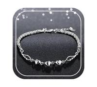 Jmwedia amazon mystery box Initial Heart Charm Bracelets for Women Eternal Letters Heart Bracelet Lettering Bracelet Handpiece Bracelet Gift For Sisters Festival Bangle Bracelet Gifts