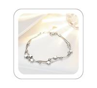 Jmwedia Initial Heart Charm Bracelets for Women - Eternal Letters Heart Bracelet Handpiece Gift for Sisters & Festival