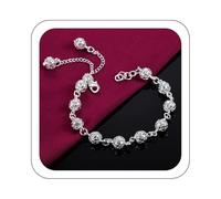 Jmwedia Initial Heart Charm Bracelets for Women - Eternal Letters Heart Bracelet Lettering Bangle Gifts