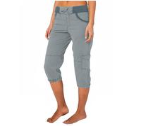 Jmwedia Womens Cropped Cargo Trousers Summer 3/4 Length Walking Joggers Shorts Lightweight Drawstring Elasticated Waist Ladies Capri Outdoor Hiking Work Pants with Pockets