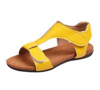 Jmwedia Women's Flat Sandals Women's Sandals & Slides Open Toe Orthopedic Arch Support Slingback Casual Summer Shoes Comfortable T-Strap Walking Beach Sandal For Ladies Women