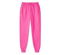 Jmwedia Womens Joggers Sweatpants Casual Jogging Pants Plain Athletic Tracksuit Bottoms Drawstring Baggy Elastic Waist Running Workout Gym Trousers with Pockets Hot Pink