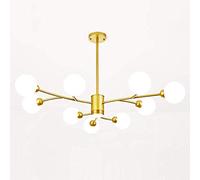 JMWMH 18 Lights Sputnik Chandelier Modern Gold Ceiling Light Fixture Industrial Vintage Pendant Lighting for Dining Room Kitchen Living Room,Black,15 Lights