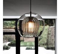 JMWYH Creative Mouth Blown Glass Chandelier Round Clear Glass Pendant Lamp Hotel Restaurant Dining Room Cafe Bar Pendant Lighting La