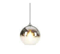 JMWYH Globe Pendant Light Fixture Round Pendant Hanging Lighting, Adjustable Cord Kitchen Island Light Fixture,Single Ceiling Hanging Pendant Lighting (A 25cm)