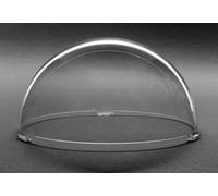 JMX Acrylic/PC CCTV Camera Dome Cover Security Camera Housing Skylight Window Pet Dog Fence Window (4 Inches H: 2.20", Transparent)