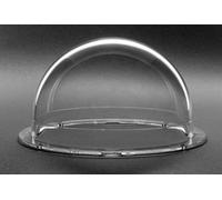 JMX Acrylic/PC CCTV Camera Dome Cover Security Camera Housing Skylight Window Pet Dog Fence Window (4 Inches H: 2.40", Transparent)