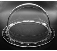 JMX Acrylic/PC CCTV Camera Dome Cover Security Camera Housing Skylight Window Pet Dog Fence Window (5.6 Inches, Transparent)