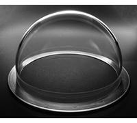 JMX Acrylic/PC CCTV Camera Dome Cover Security Camera Housing Skylight Window Pet Dog Fence Window (6 Inches H: 3.677", Transparent)