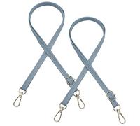 JMZLLRX 2 PCS Replacement PU Leather Bag Handles, Light Blue Adjustable Purse Strap for Handbags Shoulder Bag Crossbody Bag, DIY Purse Making Kit for Handmade Bag