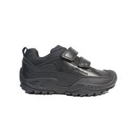 JN Savage BB ABX | Black Leather | Waterproof | Boys Scuff-Proof School Shoes