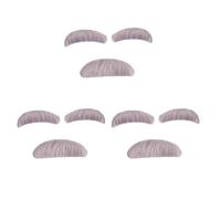 JNAWA 3 Sets Old Man Moustache and Eyebrows,Novelty Fake Fake Gray Stick-on Beard Mustache & Eyebrows for Carnival/Halloween Party Dress-Up Pretend Grandpa