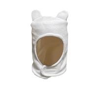 JNAWA Adventure-Themed Hat White Halloween Animal Ear Plush Hat Gift Human Costume Cosplay Fantasy Explorer Dress-Up Accessory for Adult