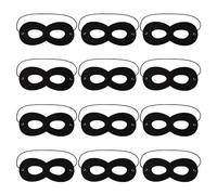 JNAWA Eye Mask Black Felt Bandit Superhero Elastic Strap Eye Mask for Halloween Cosplay Accessory Party Decoration (12)