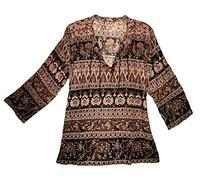 JNB Indian Cotton Top Dress Blouse for Women Boho Hippie Blusa Ethnic