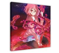 JNBDR Anime Beyond The Boundary Kuriyama Mirai 3 Canvas Poster Wall Art Decor Print Picture Paintings for Living Room Bedroom Decoration Frame: 20x20inch(50x50cm)