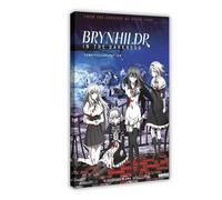 JNBDR Anime Brynhildr in The Darkness 2 Canvas Poster Wall Art Decor Print Picture Paintings for Living Room Bedroom Decoration Frame: 16x24inch(40x60cm)