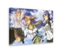 JNBDR Anime HIGHSCHOOL OF THE DEAD 4 Canvas Poster Bedroom Decor Sports Landscape Office Room Decor Gift Frame: 20x30inch(50x75cm)