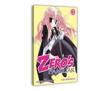 JNBDR Anime The Familiar of Zero 4 Canvas Poster Bedroom Decor Sports Landscape Office Room Decor Gift Frame: 12x18inch(30x45cm)