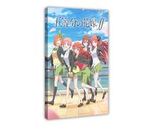 JNBDR Japanese Anime The Quintessential Quintuplets 2 Canvas Poster Wall Art Decor Print Picture Paintings for Living Room Bedroom Decoration Frame: 12x18inch(30x45cm)