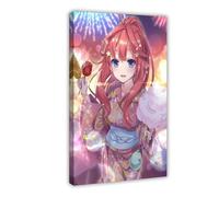 JNBDR Japanese Anime The Quintessential Quintuplets Nakano Itsuki 2 Canvas Poster Wall Art Decor Print Picture Paintings for Living Room Bedroom Decoration Frame: 24x36inch(60x90cm)