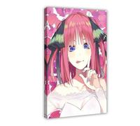JNBDR Japanese Anime The Quintessential Quintuplets Nakano Nino 2 Canvas Poster Wall Art Decor Print Picture Paintings for Living Room Bedroom Decoration Frame: 24x36inch(60x90cm)
