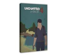 JNBDR Uncharted 4 A Thief's End Game 9 Canvas Poster Wall Art Decor Print Picture Paintings for Living Room Bedroom Decoration Frame: 20x30inch(50x75cm)