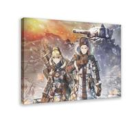 JNBDR Valkyria Chronicles 4 Game 2 Canvas Poster Wall Art Decor Print Picture Paintings for Living Room Bedroom Decoration Frame: 16x24inch(40x60cm)