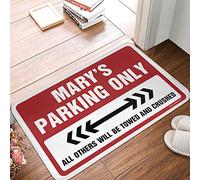 JNBT Area Rug Fluffy Mary's Parking Only - Quick Drying Bath | Custom/Welcome - Kitchen Runner Rug Non Skid Washable, Under & Doors For House(50X80CM)