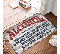 JNBT Classroom Door Mat Because No Great Story Ever Started With Someone Eating A Salad Rug Fall Rug Farmhouse Welcome Mat(50X80CM)