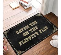 JNBT Cool Door Mat Catch You On The Flippity Flip Mat Front Door Inside Mat Funny Welcome Mats For Front(50X80CM)