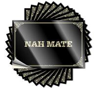 JNBT Decals Nah Mate - Biker Helmet Funny House Decor Room Sign
