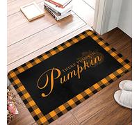 JNBT Entrance Mat Indoor Hey There Pumpkin Mat Indoor Outdoor Rugs Hot Cocoa Bar Decor(50X80CM)