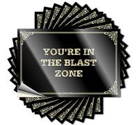 JNBT Labels You're In The Blast Zone - Funny For Office Vinyl Wall Sticker