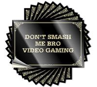 JNBT Sticker Magnetic Bumper Forest Wall Don't Smash Me Bro Video Gaming Long Lasting New Driver For Car(12X18CM-6Pcs)