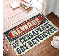 JNBT Winter Outdoor Mat Beware Of Chesapeake Bay Retriever Rug Back Yard Decorations Front Entrance Decor(50X80CM)