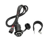 JNCGESW For Honda CRF300L/CRF250L Rally 2017-2022, Dual USB Outlet Socket Power Port, Black, 45W, 5V DC, Type G Plug, 85mm, Motorcycle Power Cord, USB-powered Devices
