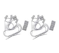 Jnchdghwa 10 Pcs -38 Wired Door Window Sensor Magnetic Switch for Home Alarm System,When Sensor Together,Normally Closed Nc