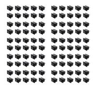 Jnchdghwa 100 Pcs SPST Mini Black 2 Pin Rocker Switch AC 125V 10A 250V 6A
