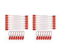 Jnchdghwa 1000Pcs Plastic Tamper Seals Zip Ties for Fire Extinguishers Blank Security Tags Self-Locking Signage Trailer Truck Seal