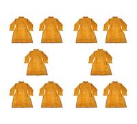 Jnchdghwa 10pcs 120cm Welding Apron Flame Retardant Long Sleeve Welder Protective Clothing Split Leather Fire-