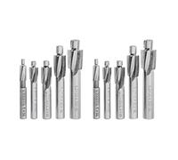 Jnchdghwa 10Pcs HSS Counterbore End Mill M3-M8 Pilot Slotting Tool Milling Cutter Countersink End Mills