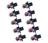 Jnchdghwa 10X AC 250V/3A 125V/5A Momentary SPDT 3 Positions Toggle Switch T80-R