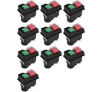 Jnchdghwa 10X Electromagnetic Switches Pushbutton Switches for Garden Tools KJD17 220V 4 Pin -Terminals