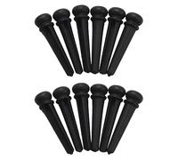 Jnchdghwa 12 Pcs Guitar Family Natural Ebony Folk Acoustic Guitar Bridge Pins
